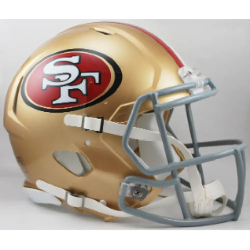San Francisco 49ers Full Size Authentic Revolution Speed Football Helmet - NFL Break4Sports & Collectibles, LLC