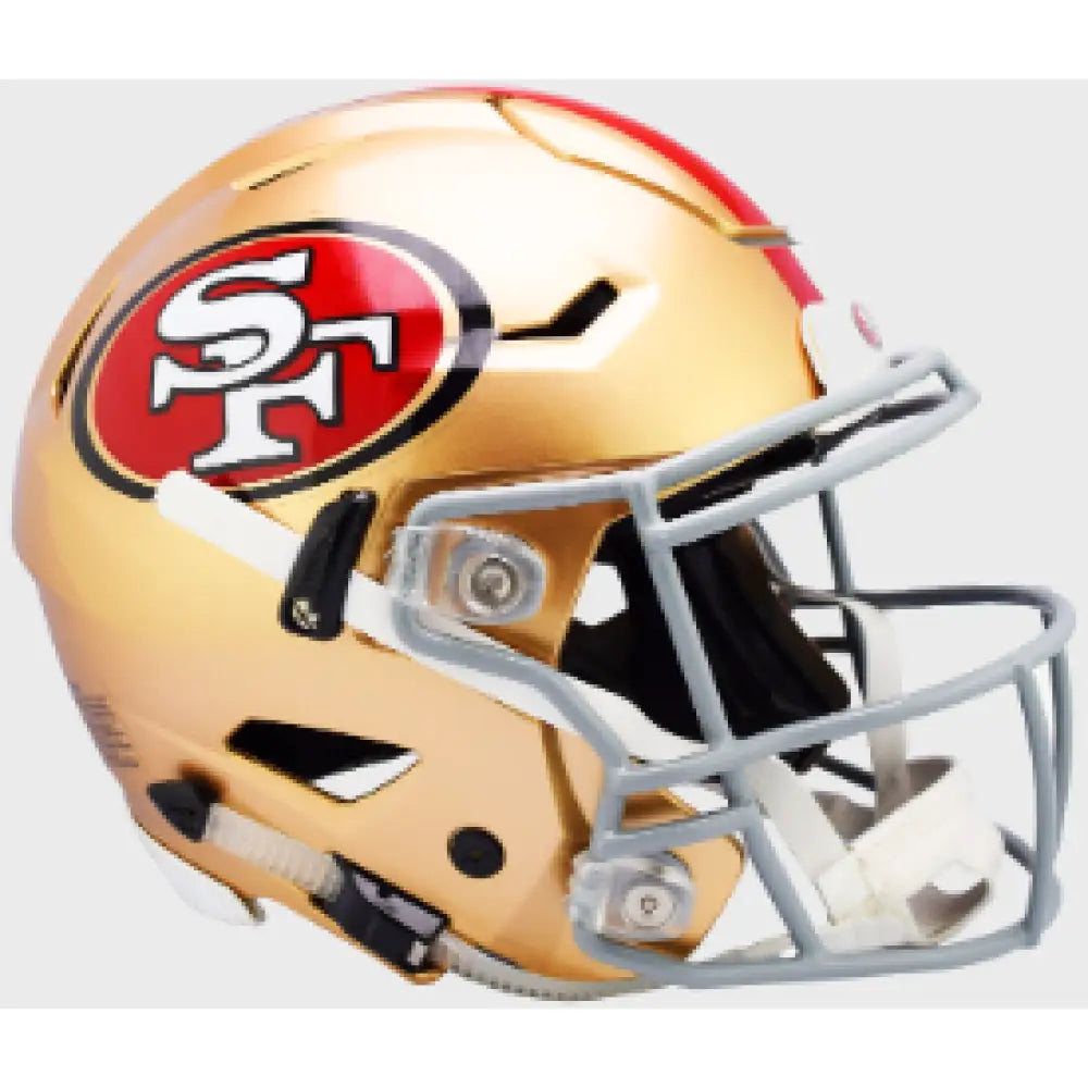 San Francisco 49ers Full Size Authentic SpeedFlex Football Helmet - NFL Break4Sports & Collectibles, LLC