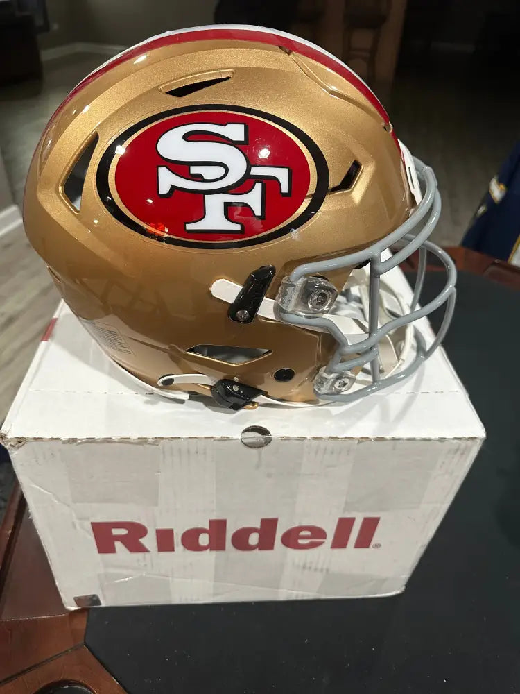 San Francisco 49ers Full Size Authentic SpeedFlex Football Helmet - NFL Break4Sports & Collectibles, LLC