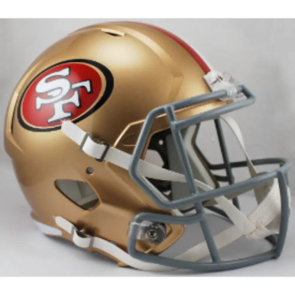 San Francisco 49ers Full Size Speed Replica Football Helmet- NFL Break4Sports & Collectibles, LLC