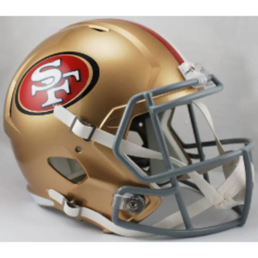 San Francisco 49ers Full Size Speed Replica Football Helmet- NFL Break4Sports & Collectibles, LLC
