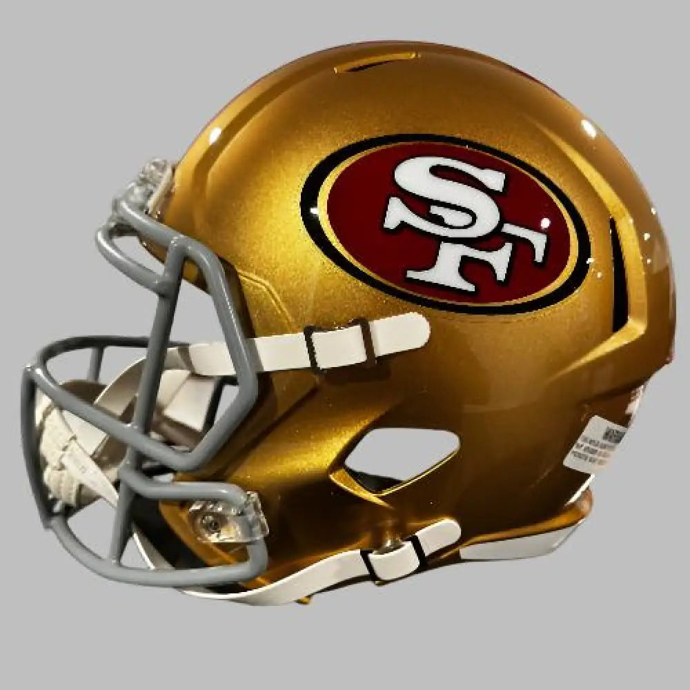 San Francisco 49ers Full Size Speed Replica Football Helmet- NFL Break4Sports & Collectibles, LLC