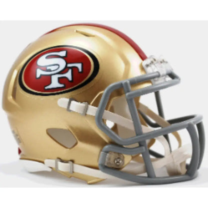 San Francisco 49ers Mini Speed Football Helmet - NFL Break4Sports & Collectibles, LLC