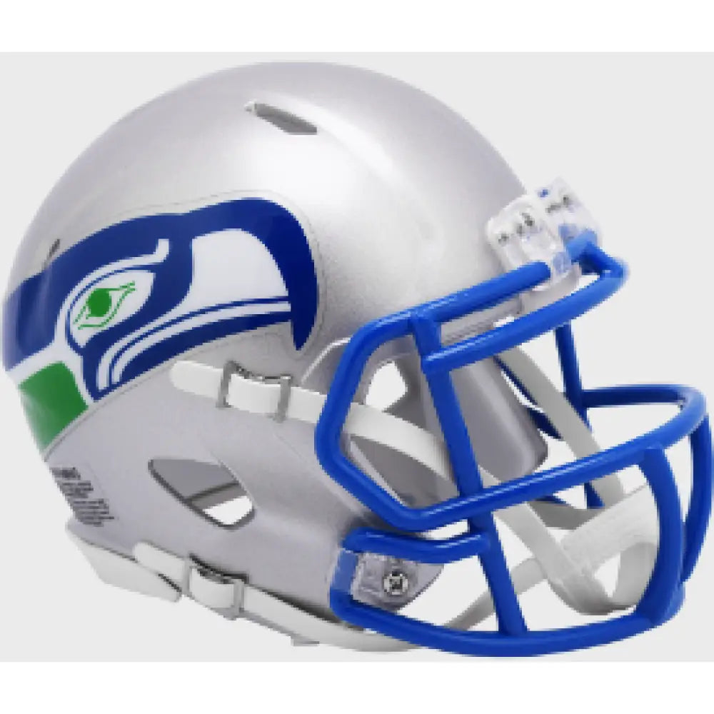 Seattle Seahawks 1983 to 2001 Riddell Mini Speed Throwback Helmet - NFL Break4Sports & Collectibles, LLC
