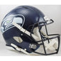 Seattle Seahawks Full Size Authentic Speed Football Helmet Matte Navy - NFL Break4Sports & Collectibles, LLC