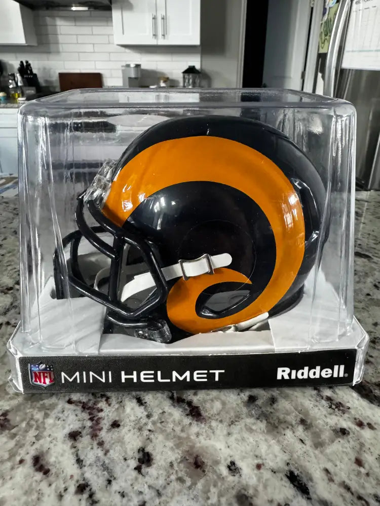 St Louis Rams 1981 to 1999 Riddell Mini Speed Throwback Helmet - NFL Break4Sports & Collectibles, LLC