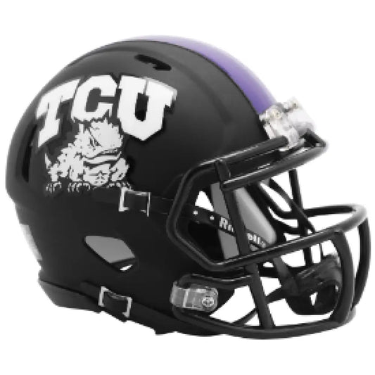TCU Horned Frogs Full Size Authentic Speed Football Helmet Matte Black - NCAA Break4Sports & Collectibles, LLC
