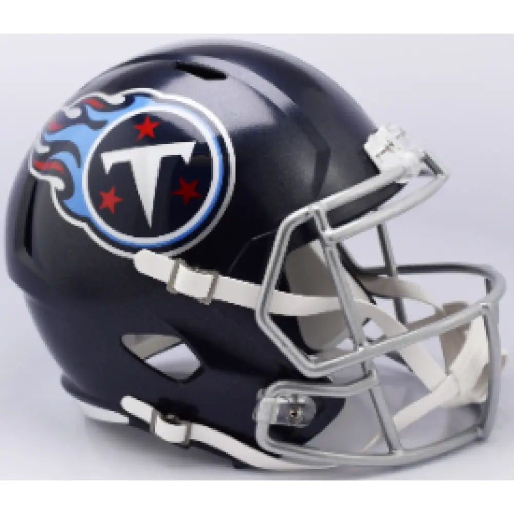 Tennessee Titans Full Size Speed Replica Football Helmet Satin Navy Metallic - NFL Break4Sports & Collectibles, LLC