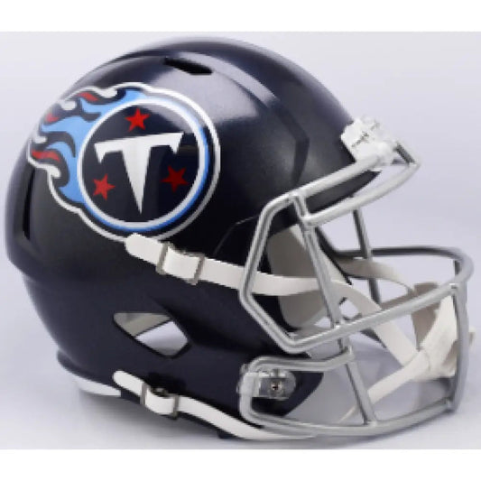 Tennessee Titans Full Size Speed Replica Football Helmet Satin Navy Metallic - NFL Break4Sports & Collectibles, LLC