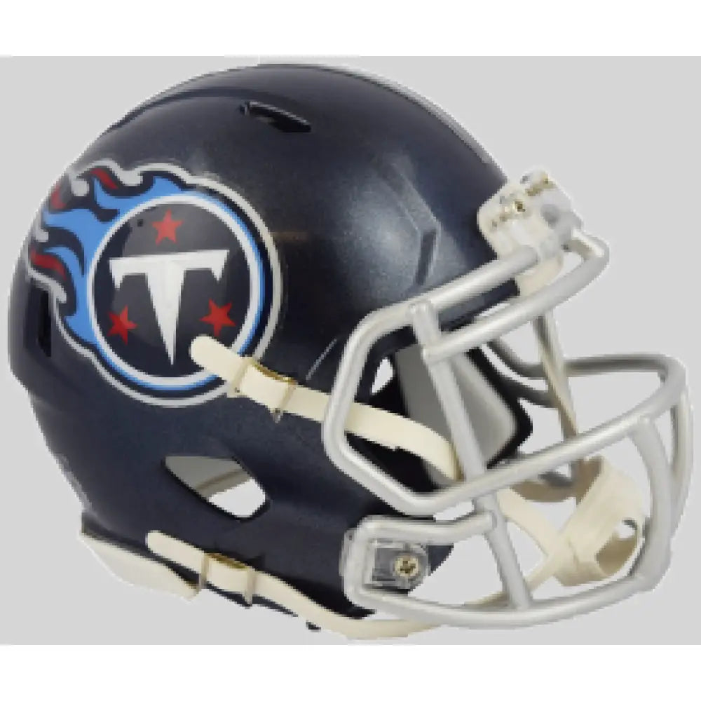 Tennessee Titans NFL Mini Speed Football Helmet Satin Navy Metallic Break4Sports & Collectibles, LLC