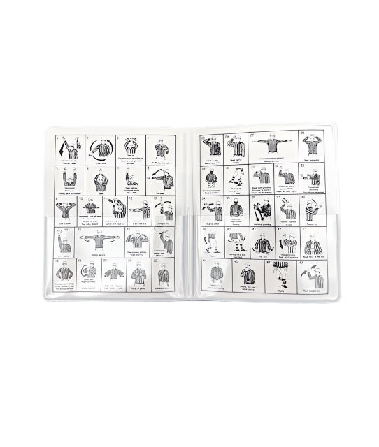 Honig's Football Card Holder with Signals Honig's