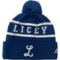 Official - Licey Skully Beanie (Licey) Hat with Pom Pom Peligro Sports