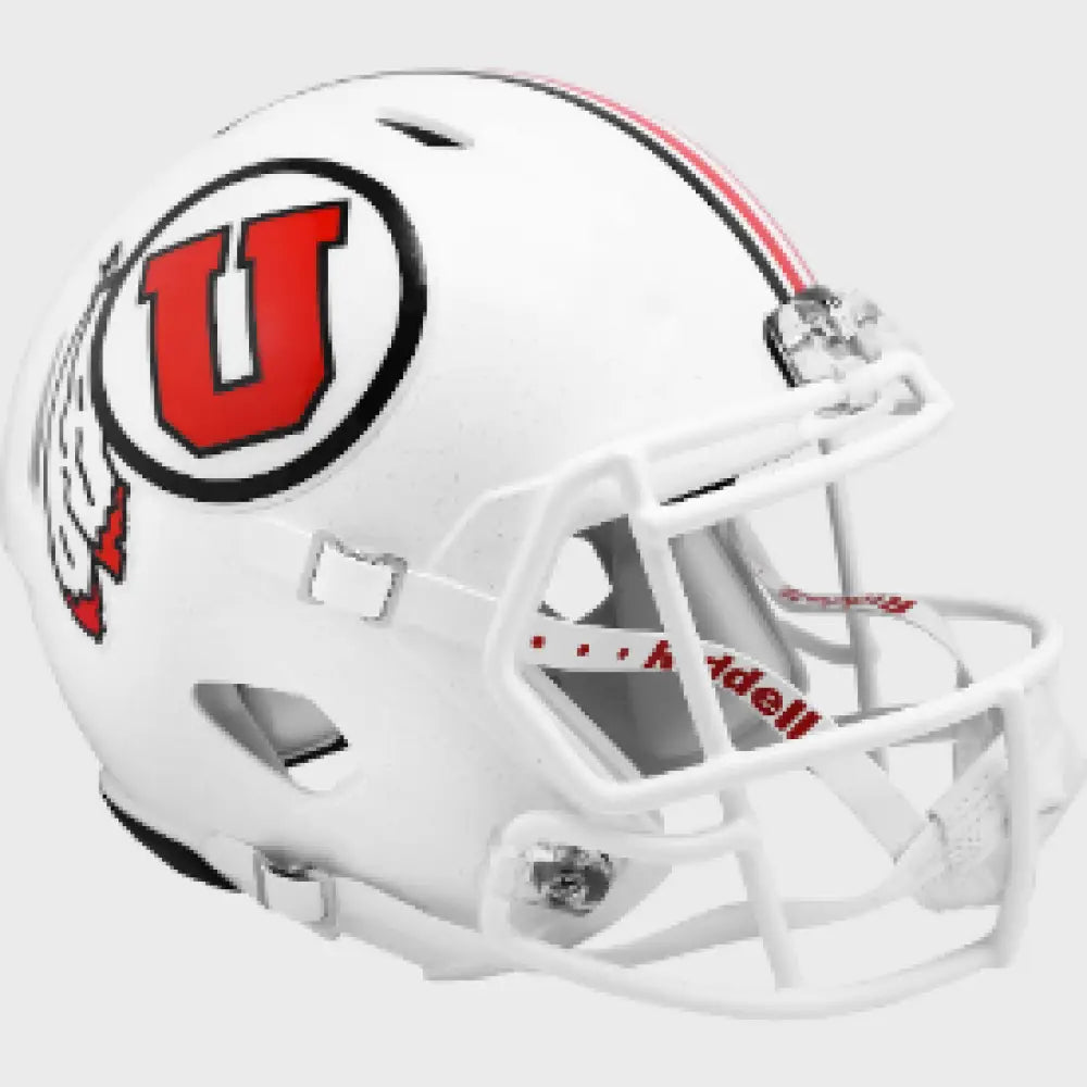 Utah Utes Full Size Speed Replica Football Helmet White - NCAA Break4Sports & Collectibles, LLC