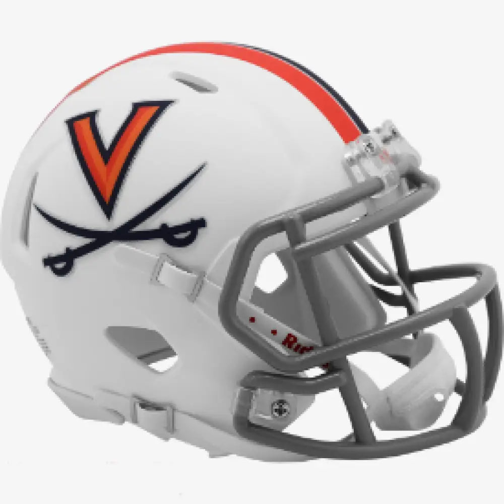 Virginia Cavaliers NCAA Mini Speed Football Helmet Matte White - NCAA Break4Sports & Collectibles, LLC