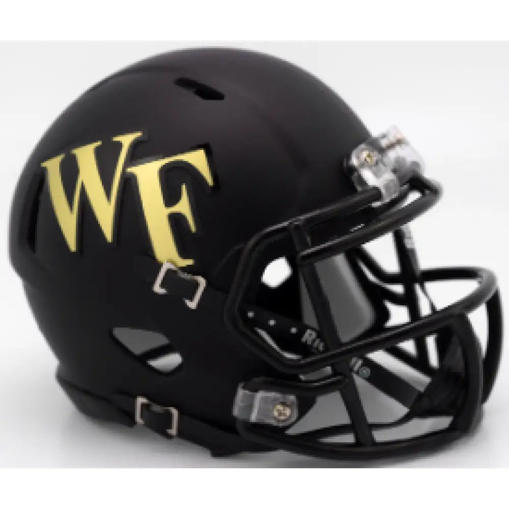 Wake Forest Demon Deacons NCAA Mini Speed Football Helmet Matte Black - NCAA Break4Sports & Collectibles, LLC
