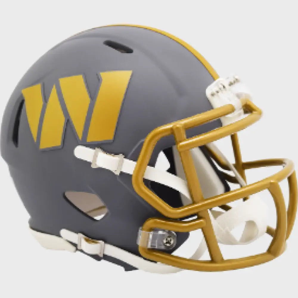 Washington Commanders NFL Mini Speed Football Helmet SLATE Break4Sports & Collectibles, LLC