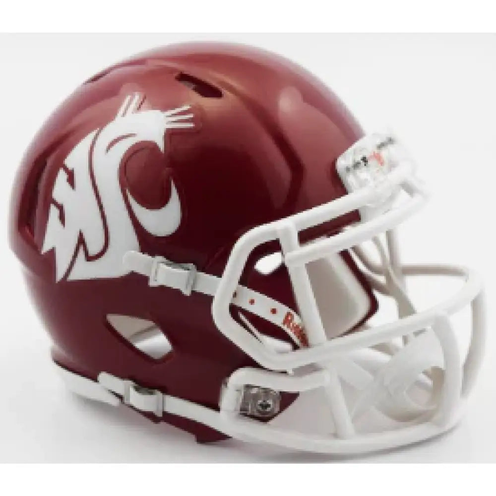 Washington State Cougars NCAA Mini Speed Football Helmet Crimson - NCAA Break4Sports & Collectibles, LLC