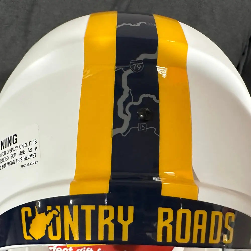 West Virginia Mountaineers Full Size Speed Replica Football Helmet Backyard Brawl- NCAA Break4Sports & Collectibles, LLC