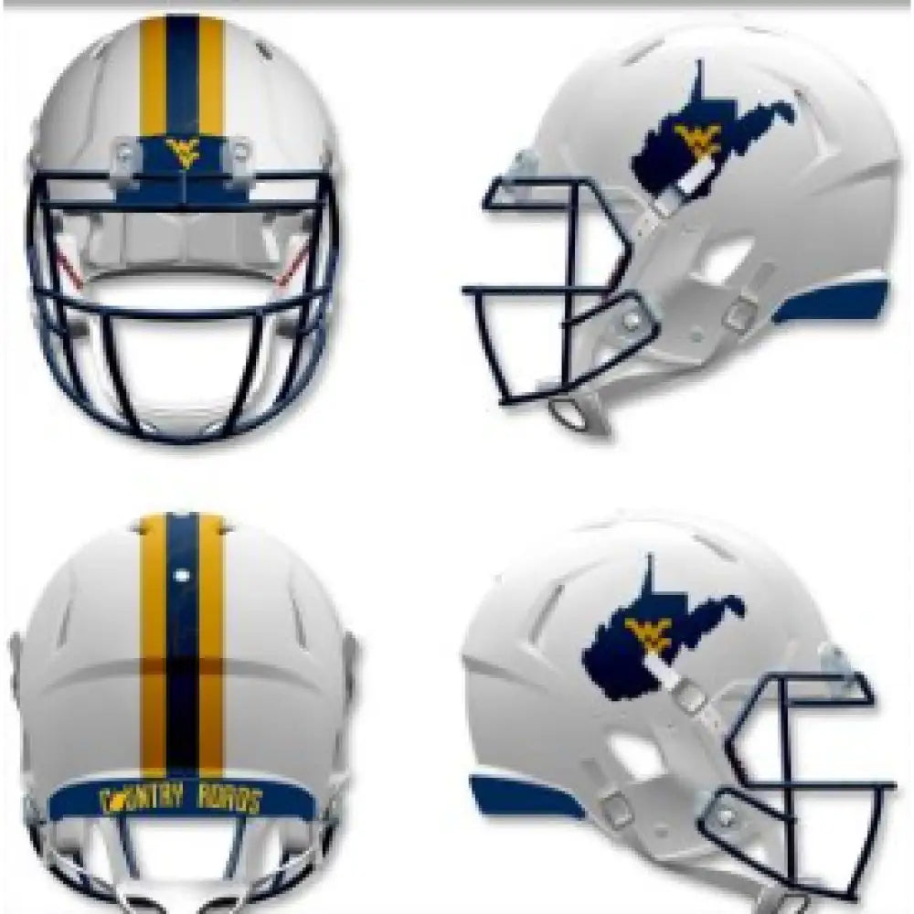 West Virginia Mountaineers NCAA Mini Speed Football Helmet Backyard Brawl - NCAA Break4Sports & Collectibles, LLC