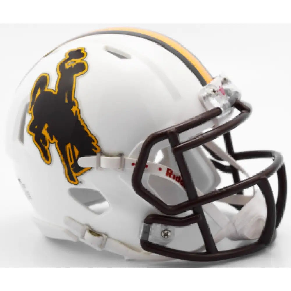 Wyoming Cowboys NCAA Mini Speed Football Helmet - NCAA Break4Sports & Collectibles, LLC